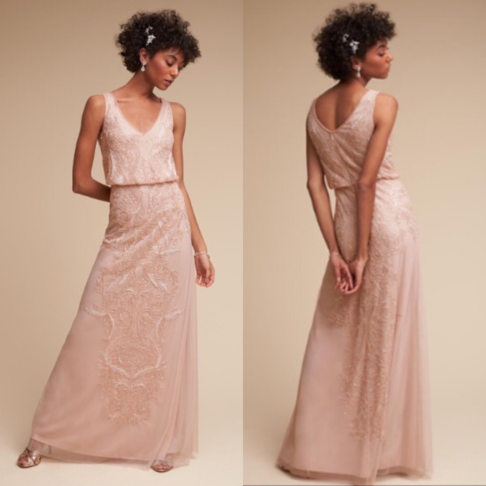 Elegant Pink Sleeveless Dress